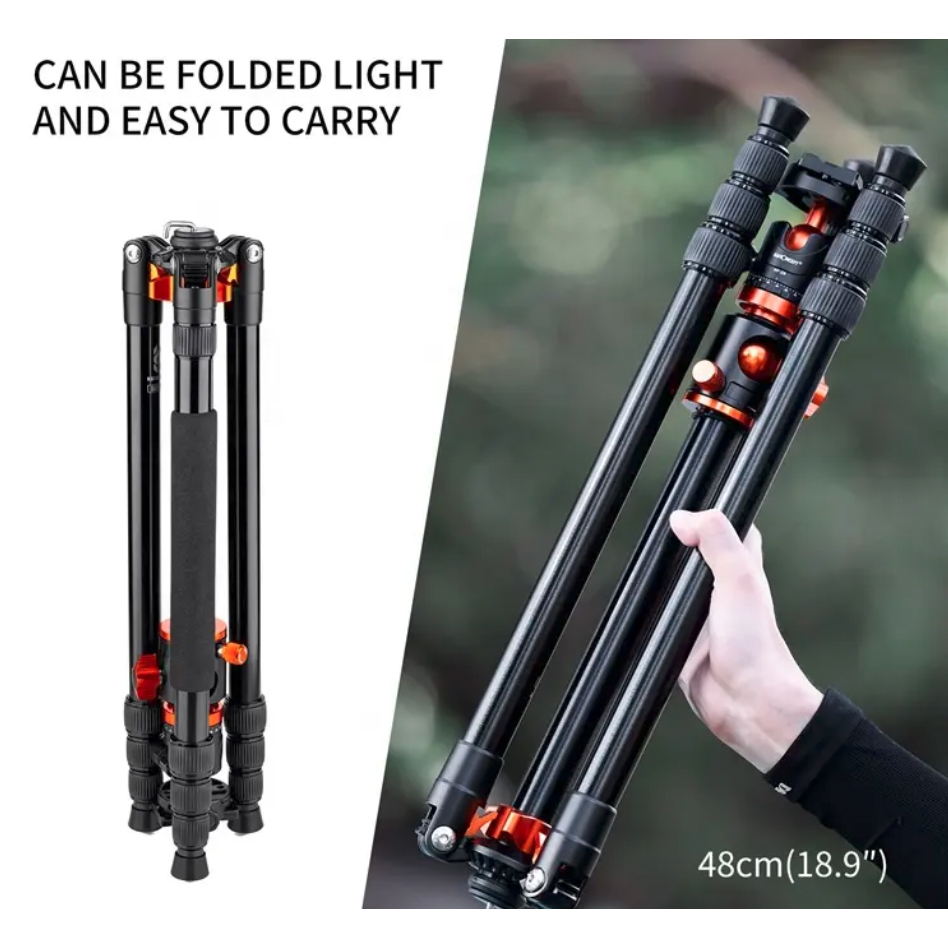 K&F Concept Aluminium tripod (Transverse Center Column) KF09.090V1 - 5